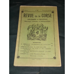 REVUE DE LA CORSE ANCIENNE ET MODERNES. SEPTEMBRE-OCTOBRE 1934