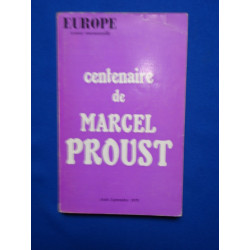Centenaire de Marcel Proust. Aout-Septembre 1970