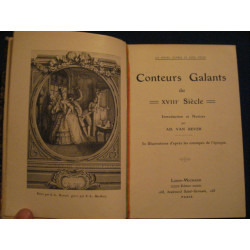 Conteurs galants du XVIIIe siecle. Introduction et notices par Ad....