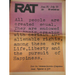 RAT Subterranean News. March 7 - 21. Second Birthday Issue !...