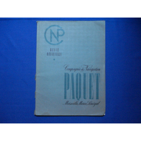 CNP Compagnie de Navigation Paquet Marseille Maroc Sénégal