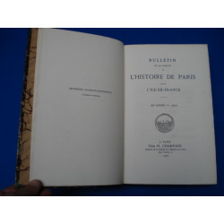 Bulletin de la Société de l'Histoire de Paris et de l'Ile de...