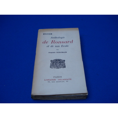 Anthologie de Ronsard et de son école