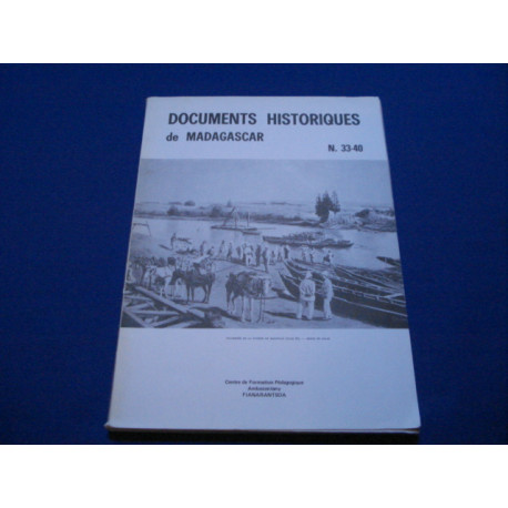 Documents Historiques de Madagascar N.33 -40