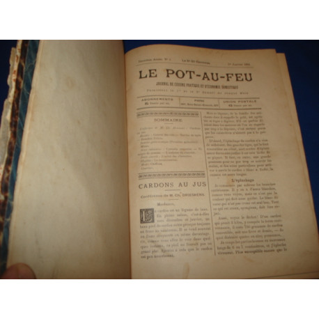 Le Pot-au-Feu. Journal de Cuisine pratique et d'Economie...