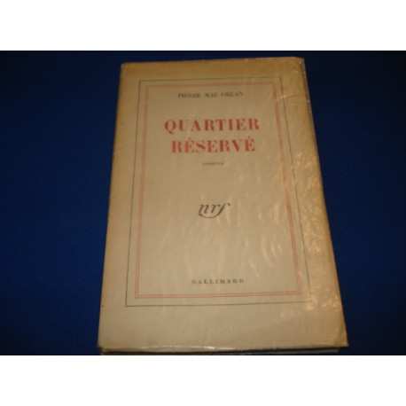 Quartier réservé