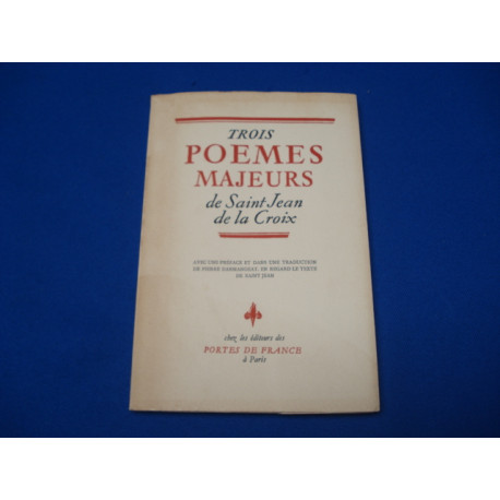 Trois Poèmes Majeurs