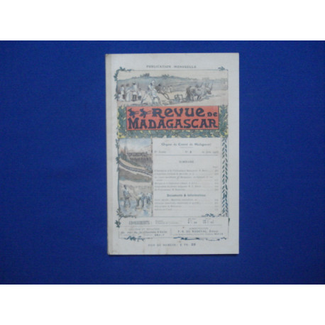 REVUE DE MADAGASCAR 10 Juin 1906