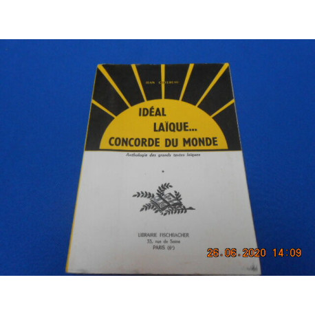 Idéal Laïque....Concorde du Monde