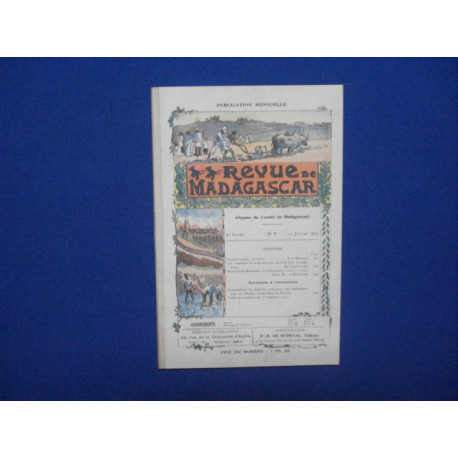 Revue de Madagascar. N° 7. 10 Juillet 1907