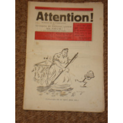 Attention. Bulletin de la Fédération des Groupes de Défense contre...