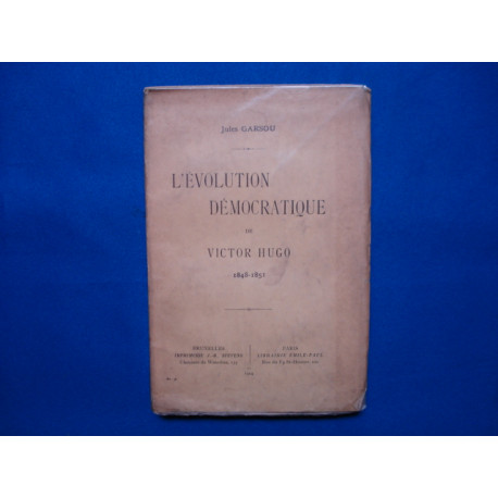 L'évolution démocratique de Victor Hugo 1848-1851