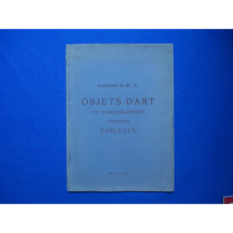 Succession de Mme A... Objets d'Art et d'Ameublement Tapisseries...