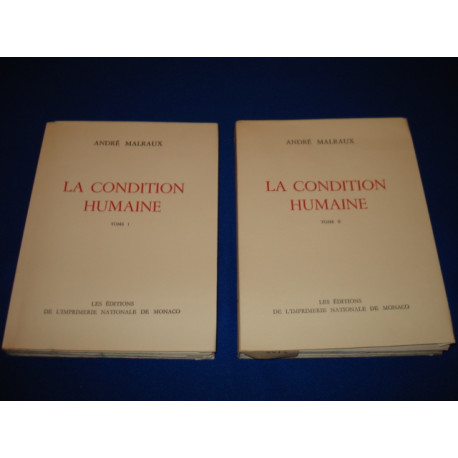LA CONDITION HUMAINE (2vol. )