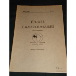 ETUDES CAMEROUNAISES MARS N° 51