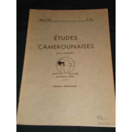 ETUDES CAMEROUNAISES MARS N° 51