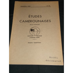 ETUDES CAMEROUNAISES. SEPTEMBRE. N°52