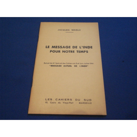 Le Message de l'Inde pour notre temps