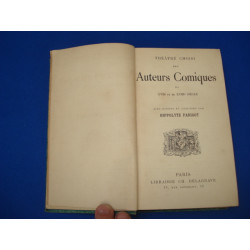 Théâtre choisi des auteurs comiques du XVIIe et du XVIIIe siècle,...