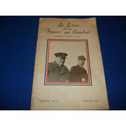 La Lettre de la France au combat FEV. 1944 Vol. III n° 12