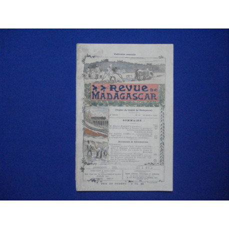 REVUE DE MADAGASCAR. N° 10 10 Oct. 1902