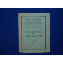 Johann Jacob Graff. Jahrbuch des Geschitsvereins für stadt und Tal...