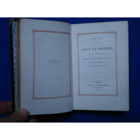 ODES et EPODES Chant Séculaire