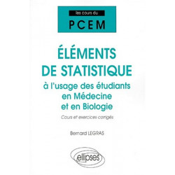 Cours du PCEM : Éléments de statistique à l'usage des étudiants...