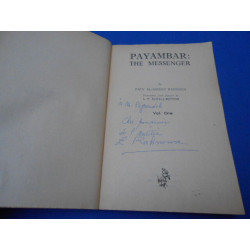 PAYAMBAR: The Messenger. Vol. I. (Envoi de l'auteur)