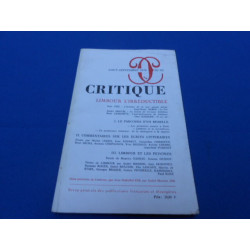 REVUE. CRITIQUE. LIMBOUR L'IRREDUCTIBLE. N°35-352. TROME XXXII....