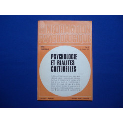 PSYCHOLOGIE ET REALITES CULTURELLES - L'information psychologique...