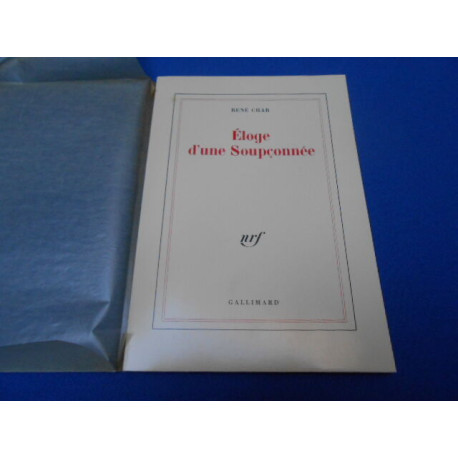 Eloge d'une Soupçonnée
