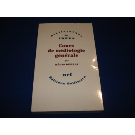 Cours de médiologie générale