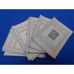 REMARQUES 10/12 VOL. (mqe vol. II et X)