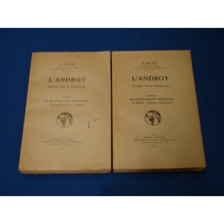 L'ANDROY (extrème sud de Madagascar) essai de monographie...