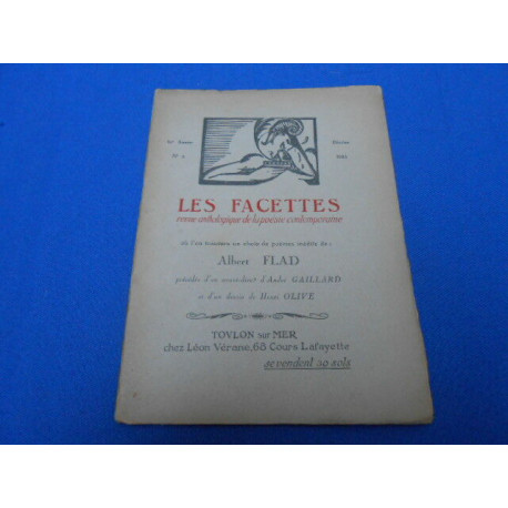 Les Facettes. Anthologie mensuelle de la poésie contemporaine.N°3...