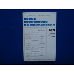 Revue Economique de Madagascar. N°5