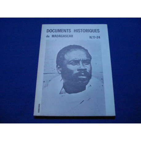 Documents Historiqus de Madagascar N° 17 -24