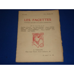 Les Facettes. Anthologie mensuelle de la poésie contemporaine