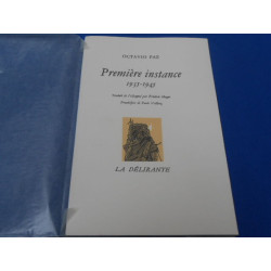 Première instance 1935-1945 Traduit de l'espagnol par Frédéric...