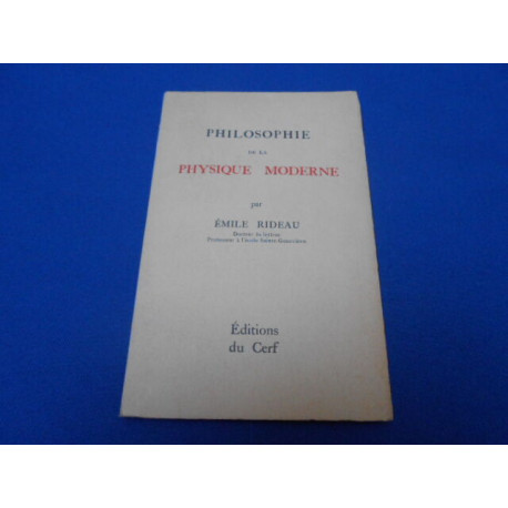 Philosophie de la physique moderne