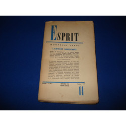 Revue Esprit - n°11 de novembre 1965 - 33eme année n° 343 - Numéro...