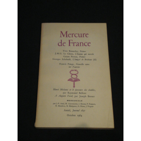 Mercure de France. Oct. 1964