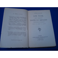 Les Voix qui crient dans le désert. Souvenirs d'Afrique