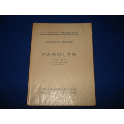 PAROLES (1923 -1927). Edition ornée d'un frontispice de Max Ernst....