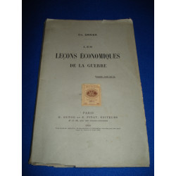 Les Leçons Economiques de la Guerre