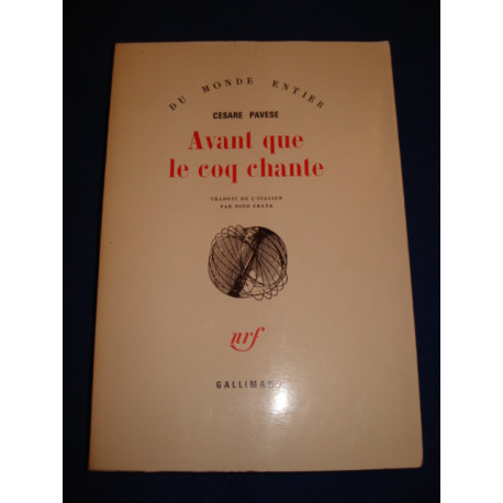 AVANT QUE LE COQ CHANTE
