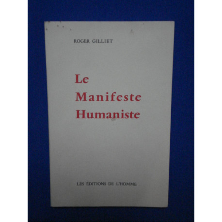 Le Manifeste Humaniste