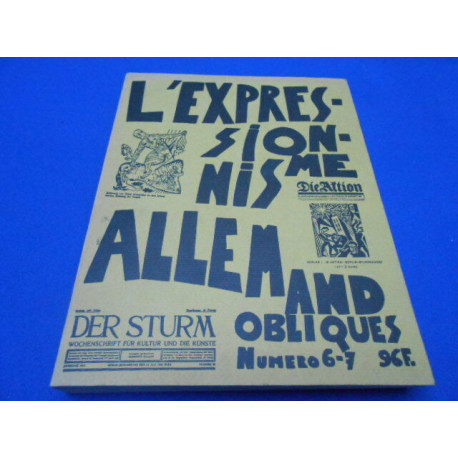 Revue. OBLIQUE.L'Expressionisme Allemand. N° 6-7. Numéro spécial