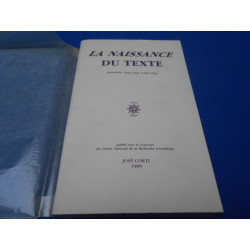 La Naissance du texte